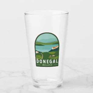 Donegal Ireland Retro Travel Art Glas