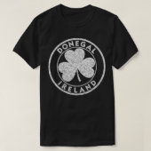 Donegal Ireland Shamrock Sign Distress W T-shirt (Design voorkant)