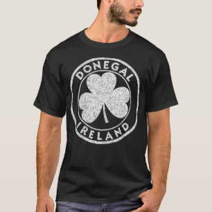 Donegal Ireland Shamrock Sign Distress W T-shirt