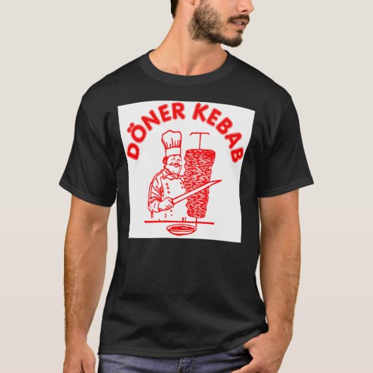 Doner Kebab Original 5 Sticker T-shirt (Voorkant)