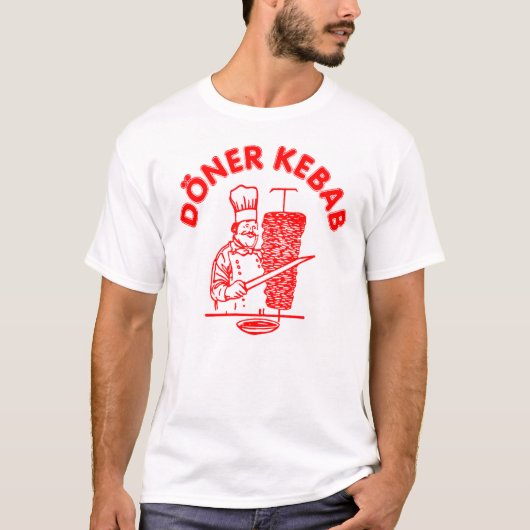 Doner Kebab Original 5 Sticker T-shirt (Voorkant)