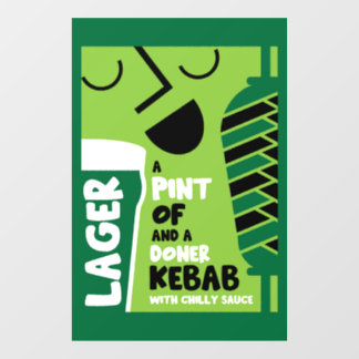 Doner Kebab Raamsticker