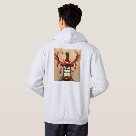 Donfungi Logo Sweat à capuche (Dos entier)