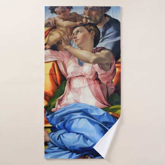 Doni Tondo, Doni Madona (détail), Michel-Ange, 15 (Serviette de bain)