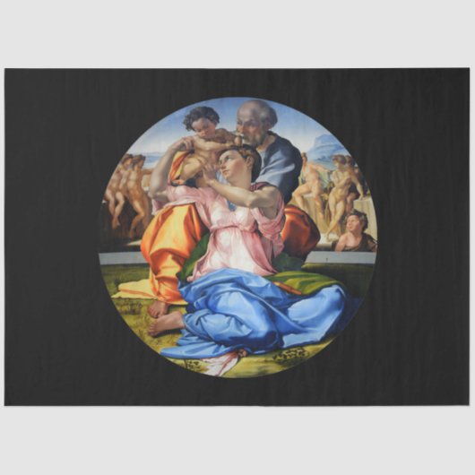 Doni Tondo, Doni Madona, Michelangelo, 1507 Tissuepapier (Voorkant)