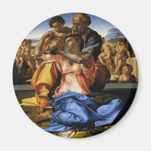 Doni Tondo of Doni Madonna door Michelangelo Magneet