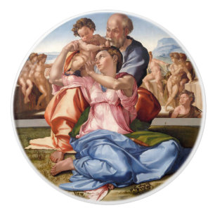 Doni Tondo van Michelangelo Buonarroti Keramische Knop