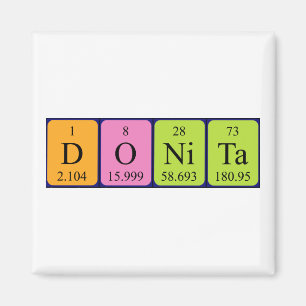 Donita periodieke table name magnet magneet