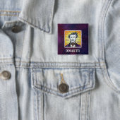 Donizetti Vierkante Button 5,1 Cm (In situ)
