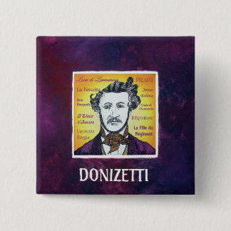 Donizetti Vierkante Button 5,1 Cm