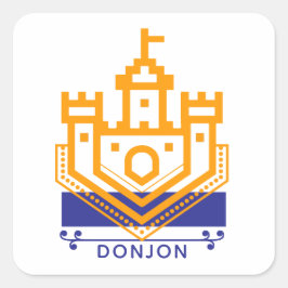 Donjon Vierkante Sticker