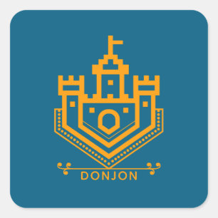 Donjon Vierkante Sticker