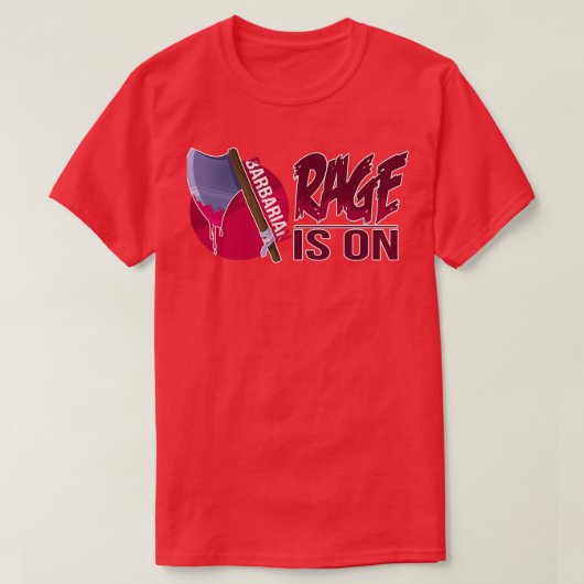 Donjons Et Dragons Classique Barbare TShirt (Design devant)
