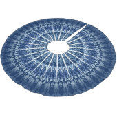 Donk Blue Geometric Mandala Kerstboom Rok (Gekanteld)