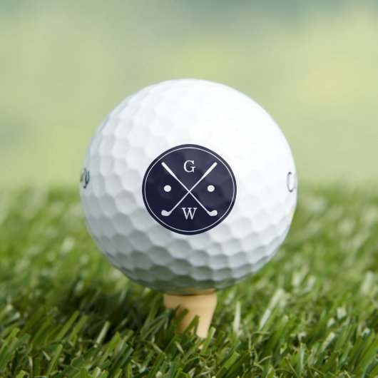 Donk Blue Golf Clubs Monogram Golfballen (Insitu Shirt)