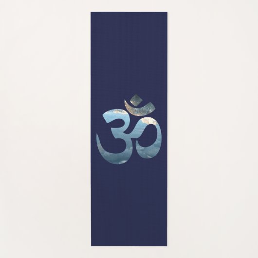 Donk Blue Om Mantra Yoga Mat Ocean Meditation (Voorkant)