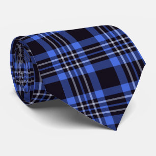 Donk Blue Scottish Tartan Pattern Stropdas
