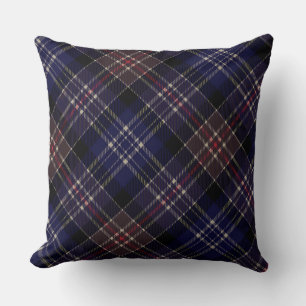Donk Blue Scottish Tartan Pset Kussen
