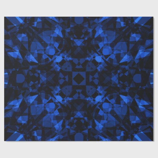 Donk Crystal Mandala Blue Cadeaupapier (Vlak)