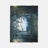 Donk Graveyard Achtergrond Fleece Deken (Voorkant)