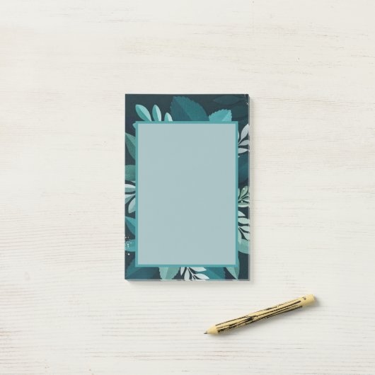 Donk Greenery Elegant Post-it® Notes (Op bureau)