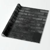 Donk Grey Brick Wall Cadeaupapier (Uitgerold)