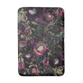 Donk Moody Berry Plum Sparkle Floral Modern Badmat (Voorkant Verticaal)