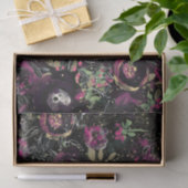 Donk Moody Berry Plum Sparkle Floral Modern Tissuepapier (Geschenk)