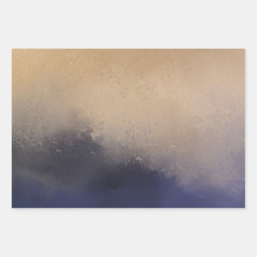 Donk Moody Modern Art Landscape Scene Inpakpapier Vel (Voorkant 3)