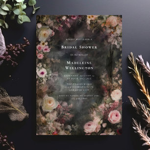 Donk Moody Romantic Floral Vrijgezellenfeest Kaart