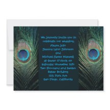 Donk Peacock Wedding Invitation