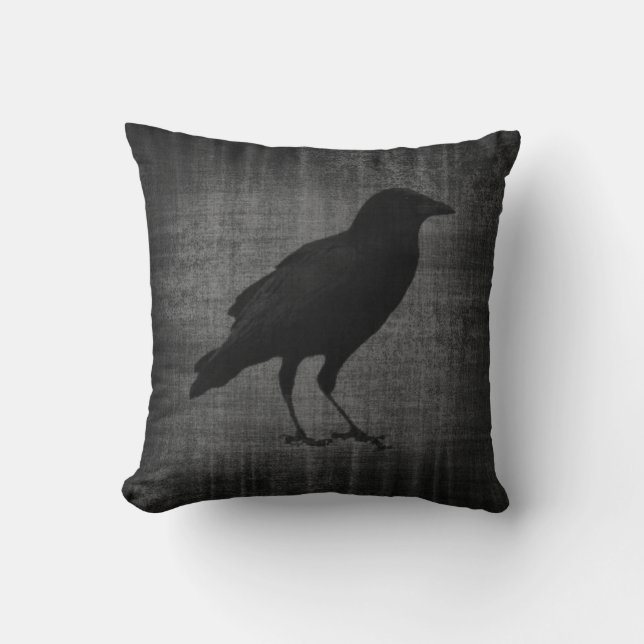 Donk Raven Gothic Pillow Kussen (Voorkant)