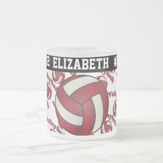 Donk Red Volleyball | Personaliseren Matglas Koffiemok (Center)