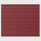Donk Red Wavy Lines Cadeaupapier (Vlak)