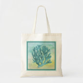 Donk Turquoise Coral Branch Tote Bag (Voorkant)