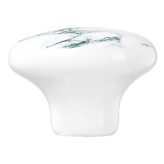 Donk Turquoise Vein Marble Kijk Keramische Knop (Zijkant)