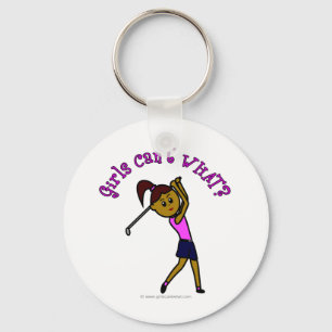 Donk Woman Golfer Sleutelhanger