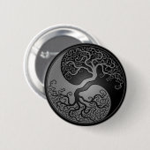 Donk Yin Yang Tree Ronde Button 5,7 Cm (Voorkant /achterkant)
