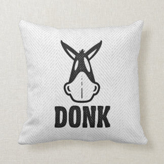 DONK - zwart op wit - Pillow Kussen