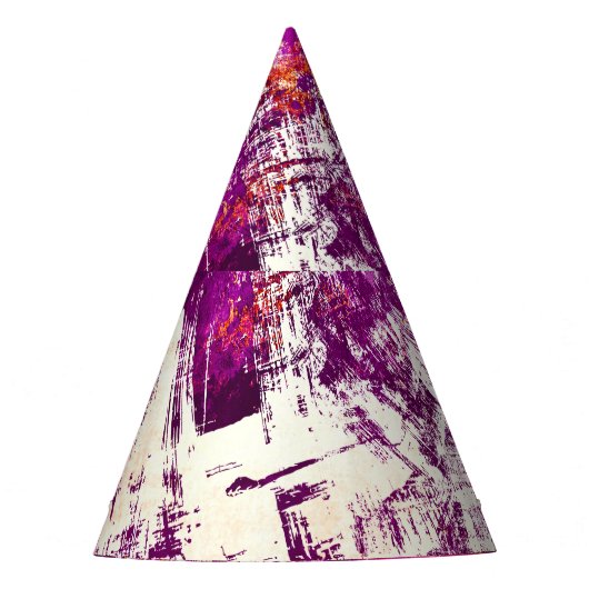 Donker Abstract Blots Achtergrond Feesthoedjes (Voorkant)