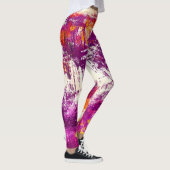 Donker Abstract Blots Achtergrond Leggings (Rechts)