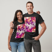 Donker Abstract Blots Achtergrond T-shirt (Unisex)