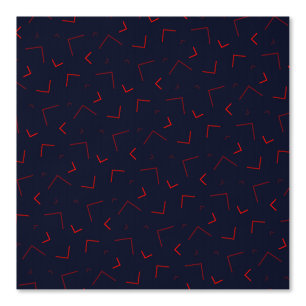Donker Abstract patroon met rode accenten Behang
