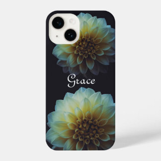 Donker Bloemen Gepersonaliseerde iPhone Case iPhone 14 Hoesje