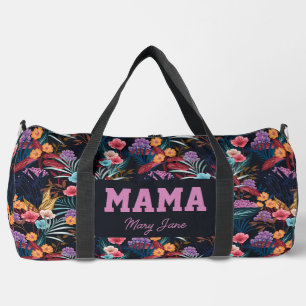 Donker Bloemen Mama Delivery Travel Gym Plunjezak