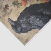 Donker Bloemen Raven Decoupage Tissuepapier (Detail)
