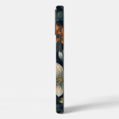 Donker  Bloemen Stoere iPhone 16 Plus Hoesje (Achterkant / Links)
