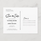 Donker  bloemig | Het Briefkaart Datum opslaan (Achterkant)