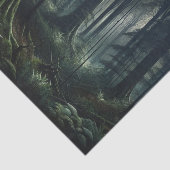 Donker Bos bij Twilight Sweet 16 Bruiloft Tissuepapier (Detail)