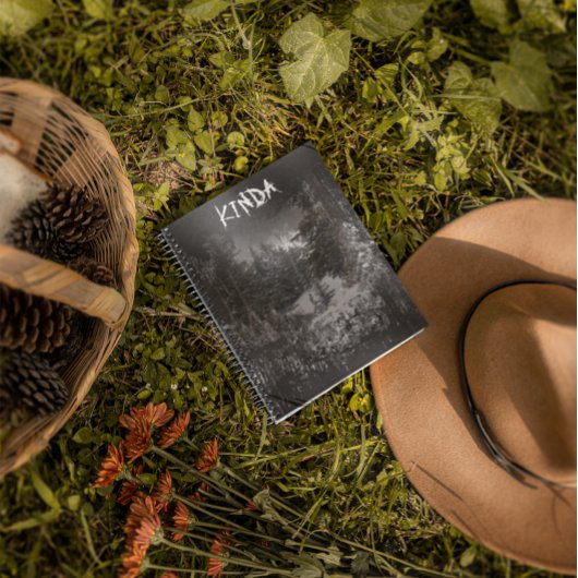 Donker bos | Bosbomen Snowy Notitieboek